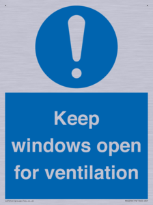 Keep windows open for ventilation